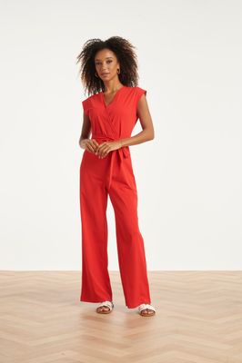 Smashed Lemon travel jumpsuit rood