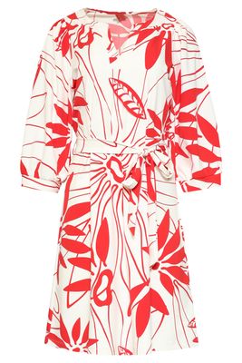 Smashed Lemon printed travel dress rood Smashed Lemon printed travel dress rood