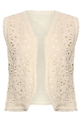 Smashed Lemon crochet gilet off white Smashed Lemon crochet gilet off white