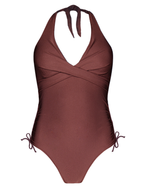 Barts Amsterdam isla halter one piece bruin
