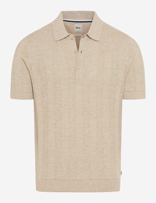 Brax Men pascal knitted polo zand