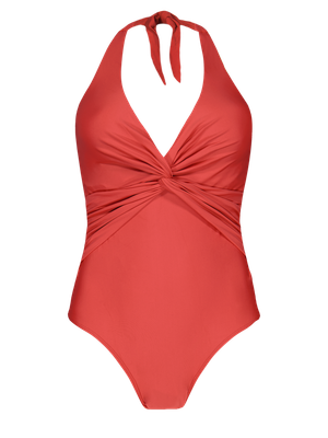 Barts Amsterdam kelli halter shaping one piece rood