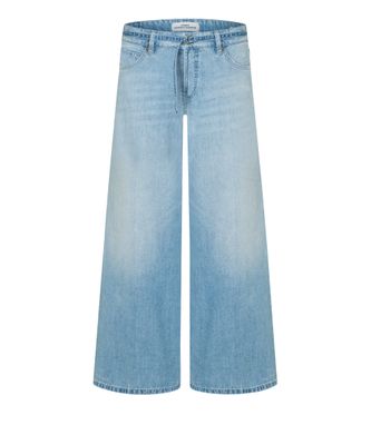 Cambio palazzo cropped jeans blauw