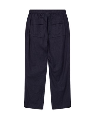 Mos Mosh Gallery mavi linen pant blauw