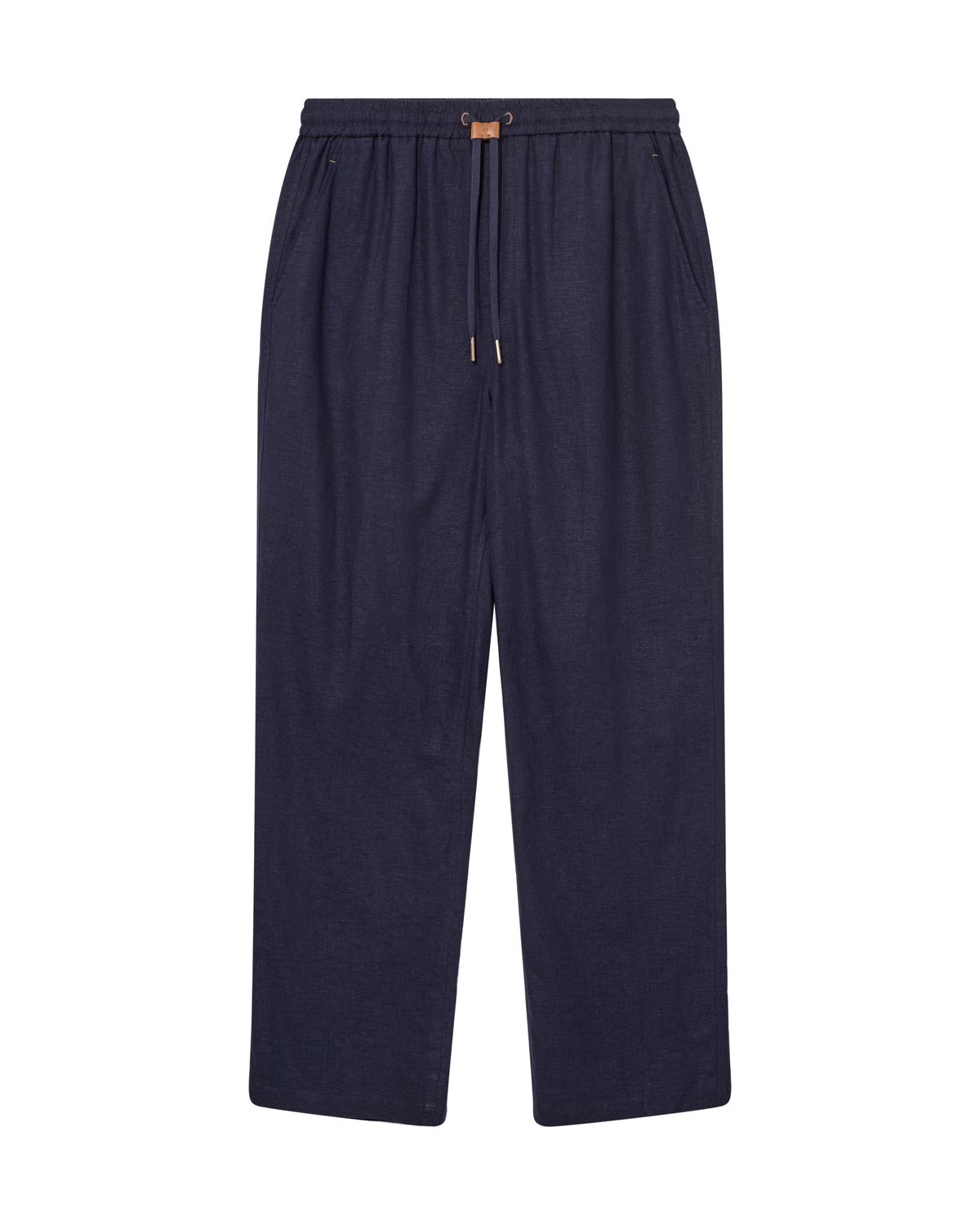Mos Mosh Gallery mavi linen pant blauw