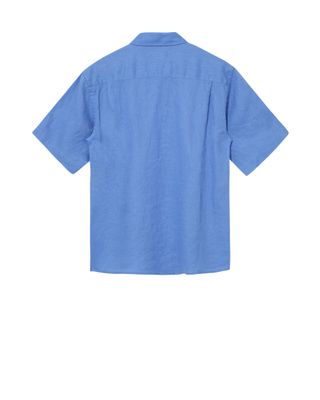 Mos Mosh Gallery theo linen shirt blauw