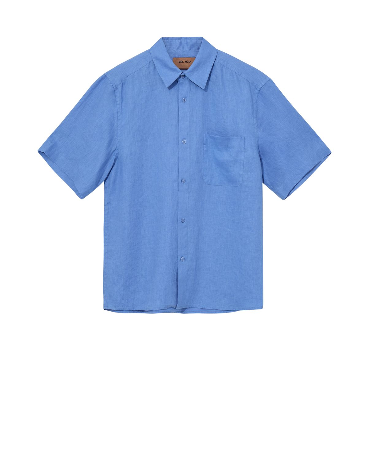 Mos Mosh Gallery theo linen shirt blauw