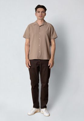 Clean Cut Copenhagen bowling erico striped shirt bruin