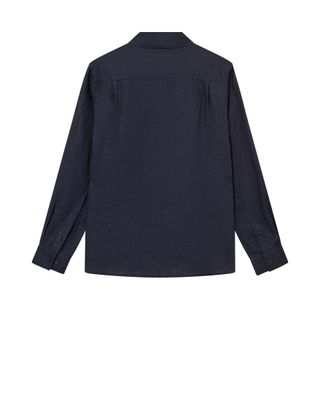 Mos Mosh Gallery theo linen shirt blauw