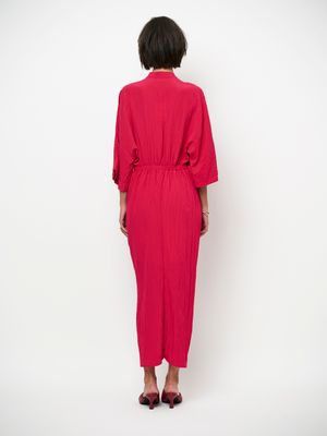 Dante6 bradshaw pleated long dress rood