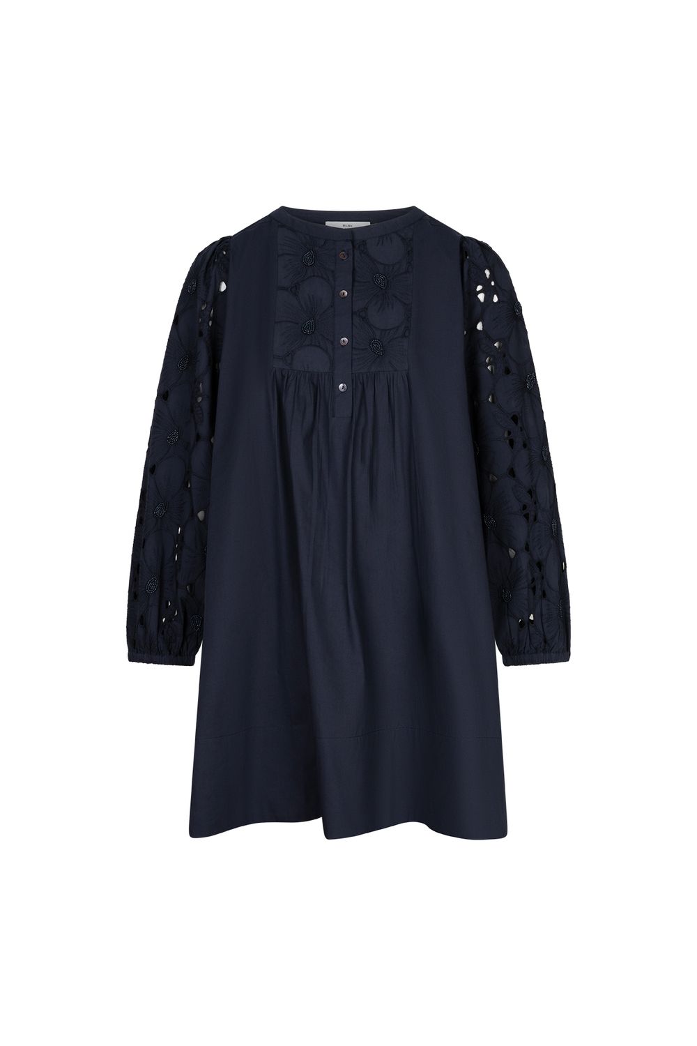 Ruby Tuesday iannis embroidered dress blauw