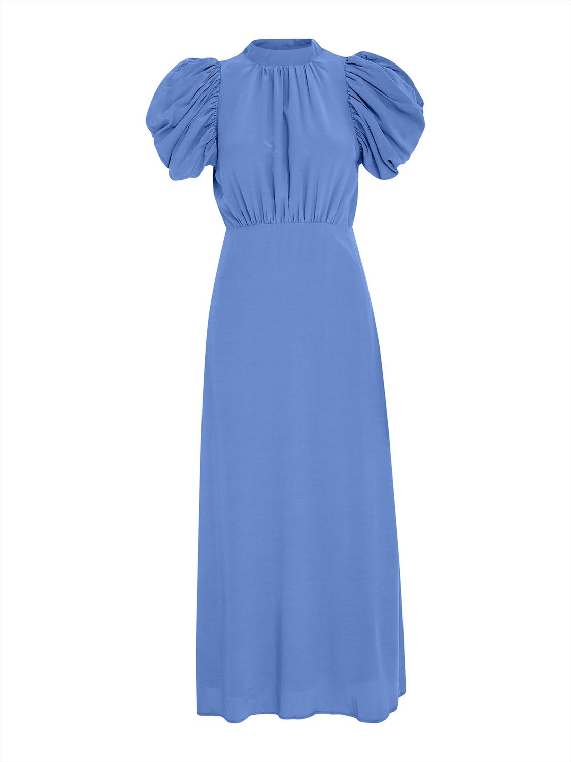 Minus alicia puff sleeve dress blauw