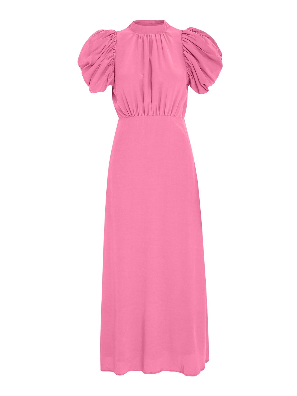 Minus alicia puff sleeve dress roze