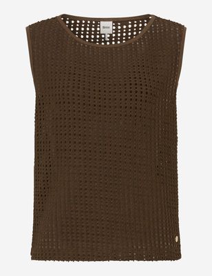 Brax ina knitted top bruin