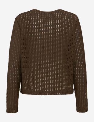 Brax brenda knitted cardigan bruin
