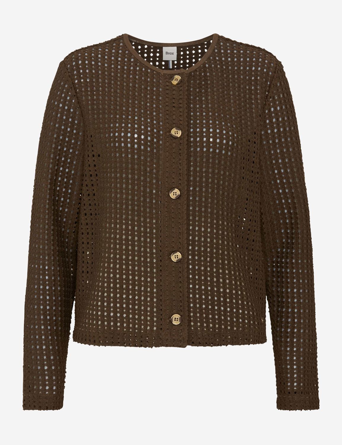 Brax brenda knitted cardigan bruin