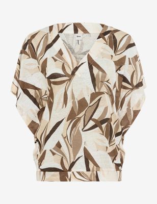 Brax cassie linnen shirt zand