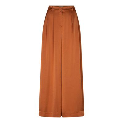 Dante6 onique wide leg satin pants oranje