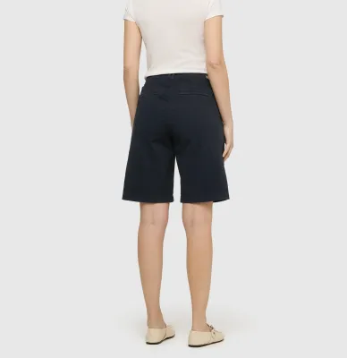 Mac chino bermuda blauw