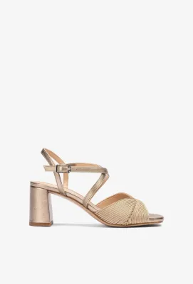 Unisa maxin mid heel sandal goud