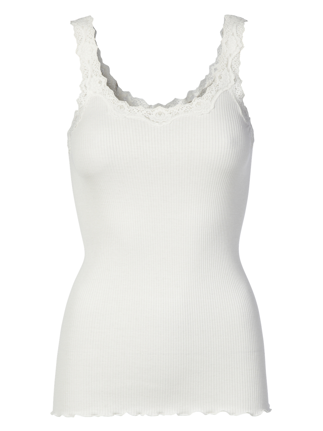 Rosemunde Copenhagen babette silk deep back wit