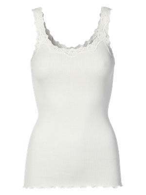 Rosemunde Copenhagen babette silk deep back wit Rosemunde Copenhagen babette silk deep back wit