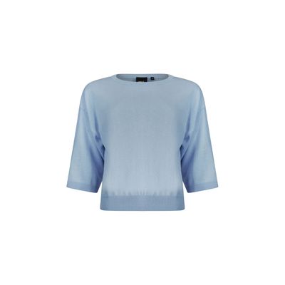 Poools seawool pullover blauw