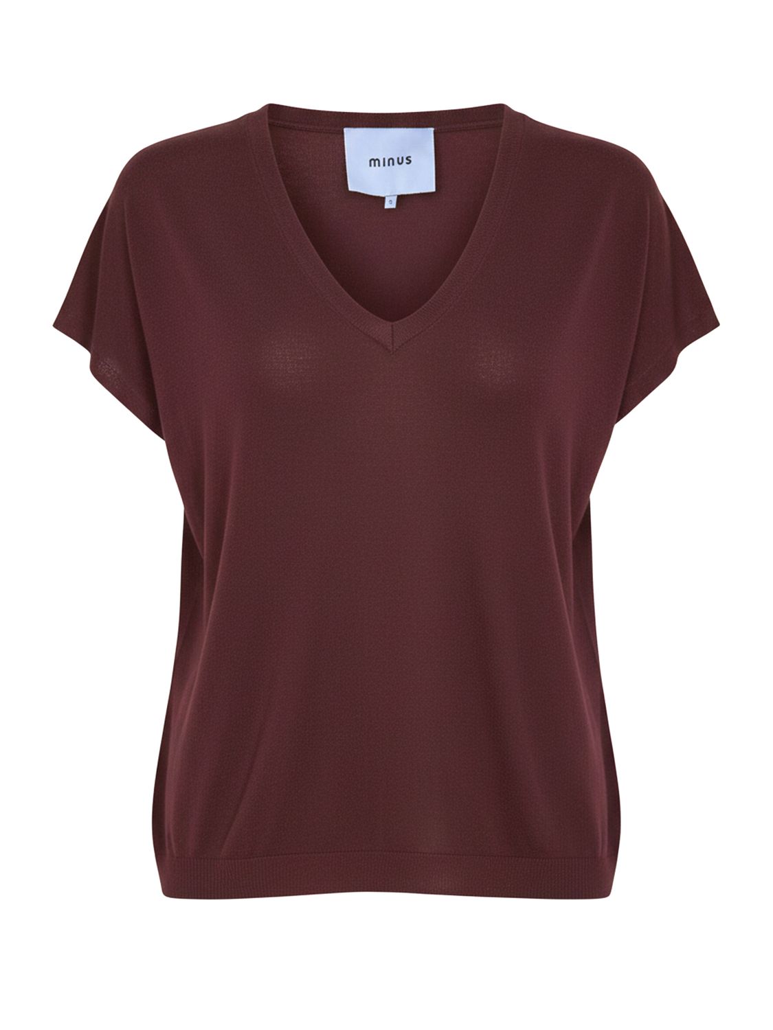 Minus peyton batsleeve knit t-shirt bordeaux
