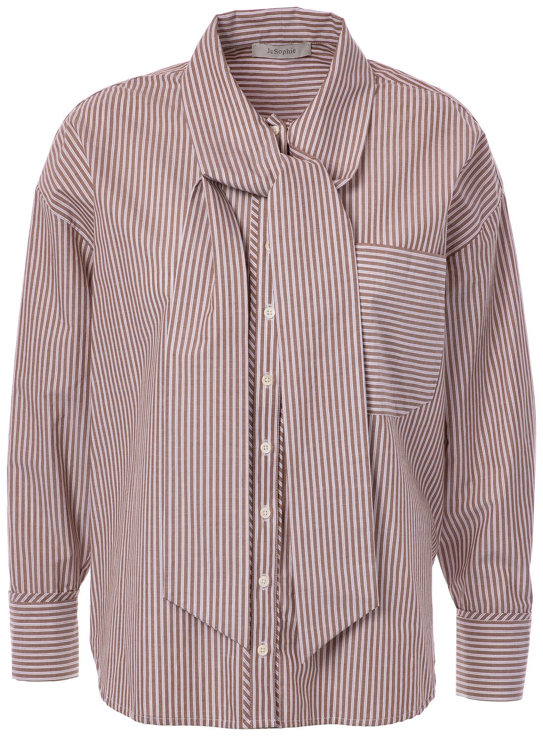 JcSophie polo blouse bruin