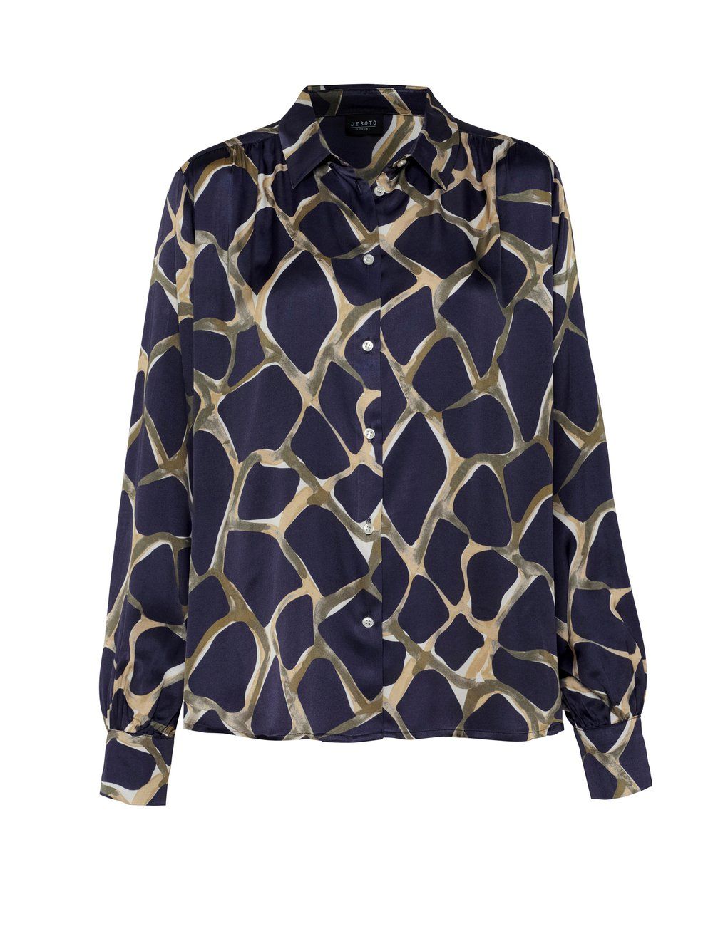 Desoto lena printed blouse groen