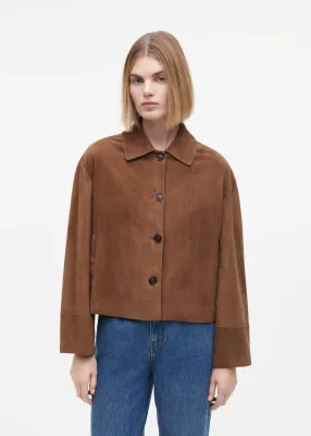 Studio AR elaine short suede jacket bruin
