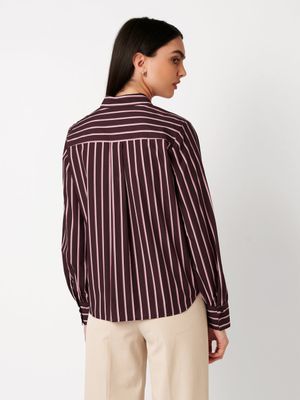 Desoto lizzy striped poplin blouse multicolour