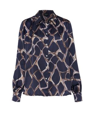 Desoto lena printed blouse bruin