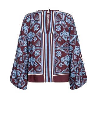Mos Mosh milkey linocut blouse multicolour