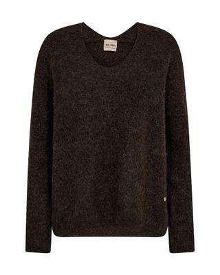 Mos Mosh thora v-neck knit bruin