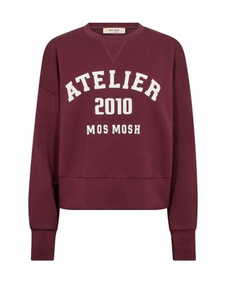 Mos Mosh nima o-ls sweatshirt bordeaux