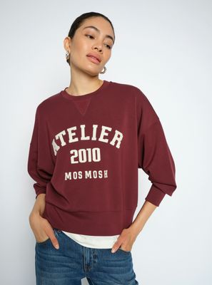 Mos Mosh nima o-ls sweatshirt bordeaux