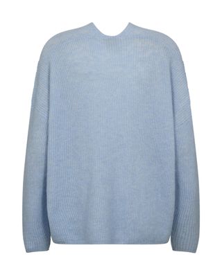 Mos Mosh thora v-neck knit blauw