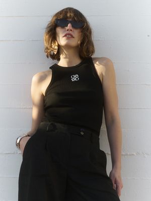 Dante6 monogram tank top zwart