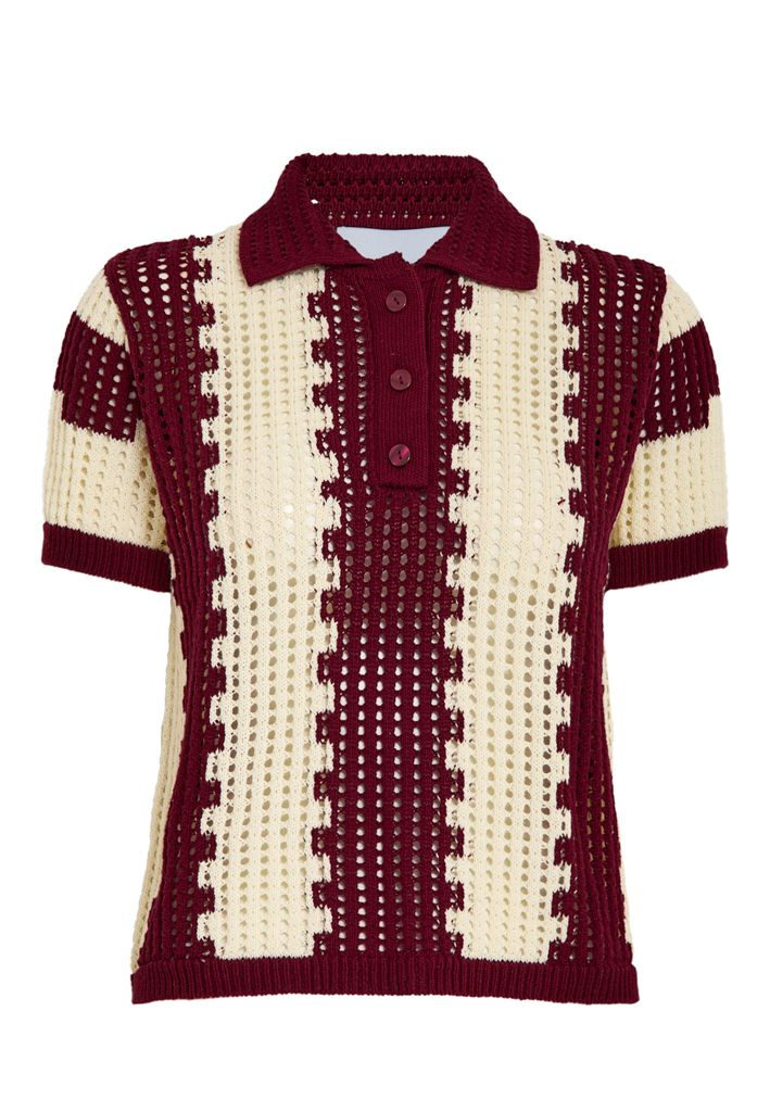 Minus ragina knit t-shirt bordeaux