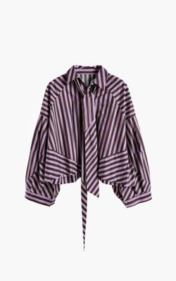 Aimee the Label osloW6 blouse paars