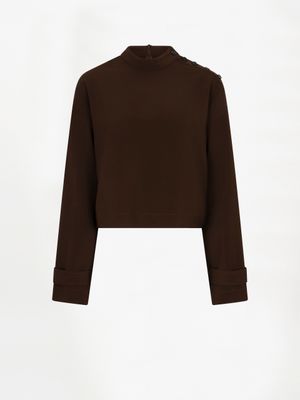 Dante6 raes button detail top bruin Dante6 raes button detail top bruin