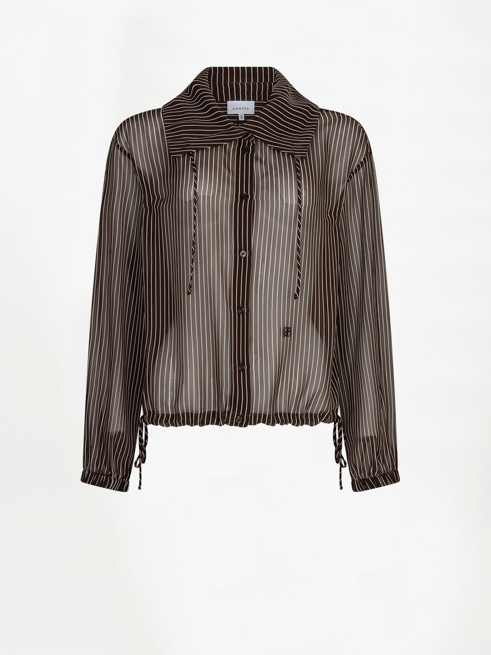 Dante6 shapiro pinstripe blouse bruin