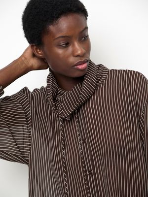 Dante6 shapiro pinstripe blouse bruin