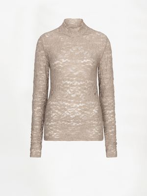 Dante6 irony lace turtleneck top zand Dante6 irony lace turtleneck top zand