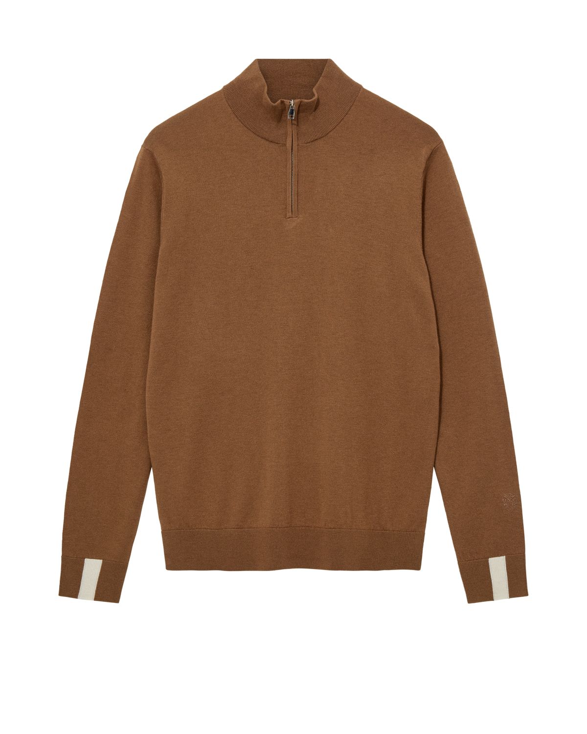 Mos Mosh Gallery adam soft zip turtle neck bruin