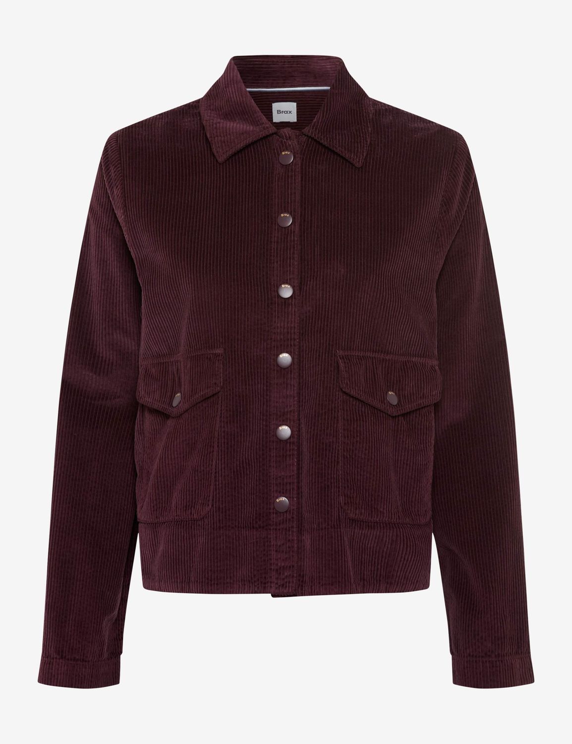 Brax vega ribcord short jacket paars