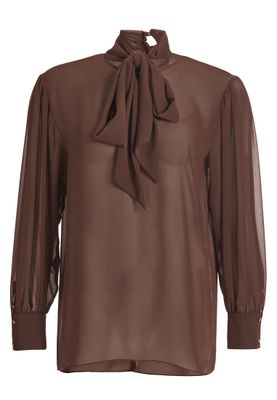 Swing kimono sleeve blouse bruin
