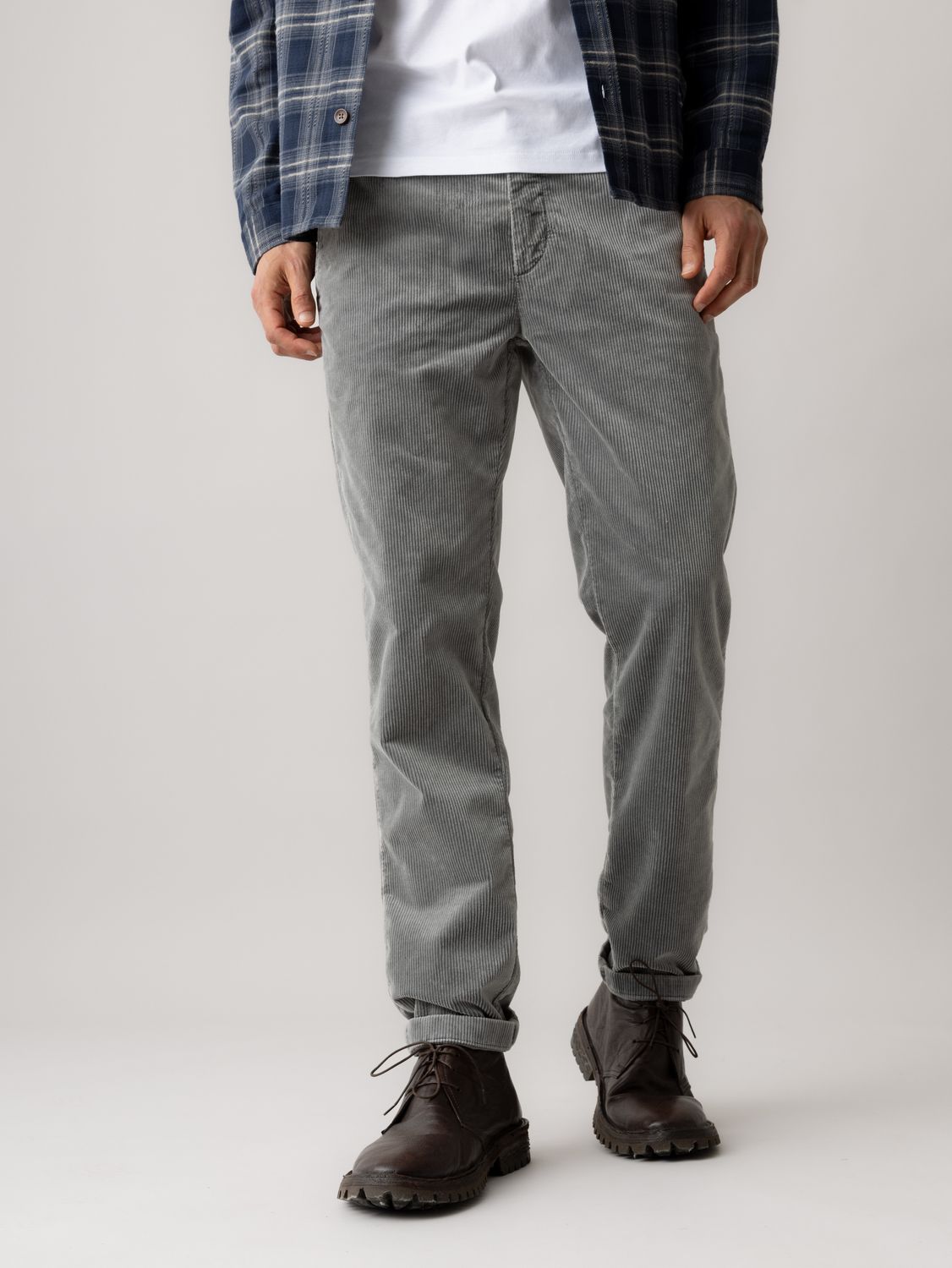 Mos Mosh Gallery hunt corduroy pants grijs