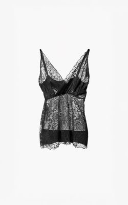 Aimee the Label vivia lace top zwart Aimee the Label vivia lace top zwart
